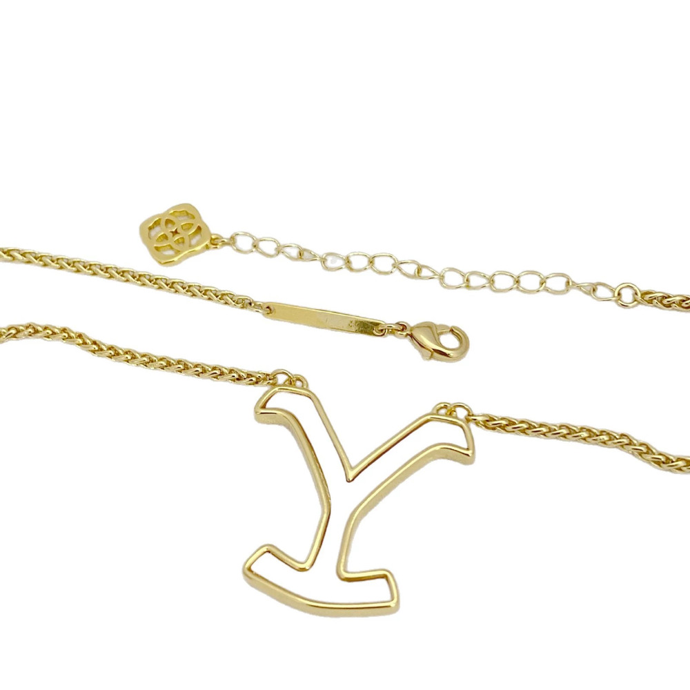 Kendra Scott Shell Inlay Letter Necklace - Picture 5 of 6